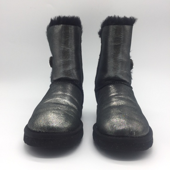 UGG Bailey Button Bling Shimmer 1007424 Size 7 - Picture 3 of 9
